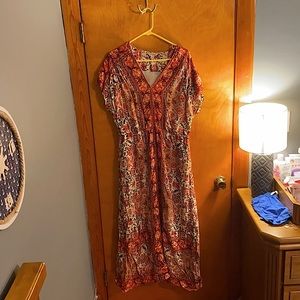 Lucky Brand Printed Maxi Dress